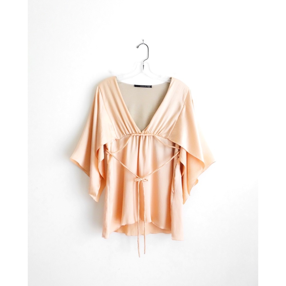 Maurizio Pecoraro Light Soft Pink Silk Blouse M/L